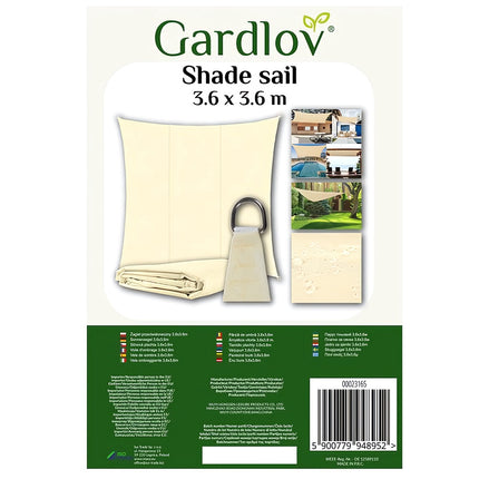Stínící plachta 3.6x3.6m Gardlov 23165