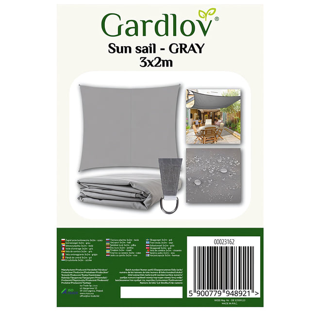 Stínící plachta 3x2m - šedá Gardlov 23162