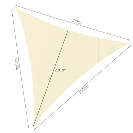 Stínící plachta 3x3x3 béžová Gardlov 23146