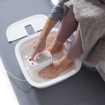Sharper Image Hydro Foot Spa with Bubble Massage and Heating, Massage Rollers