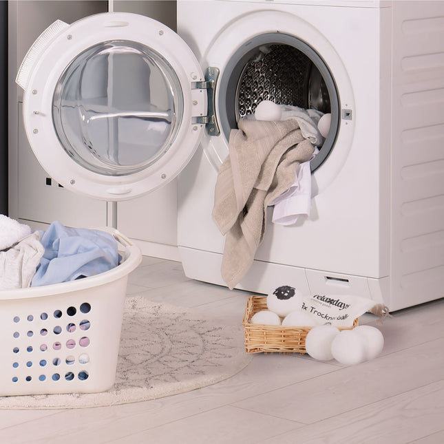 Sheep wool drying balls set of 8