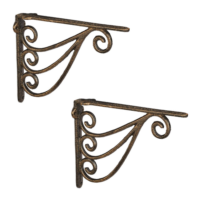 Set van 2 ornamenten voor een hoekplank