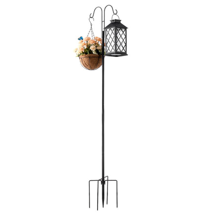 Shepherd Hooks, 8-Pack 60-Inch Dual-Arm Bird Feeder Pole