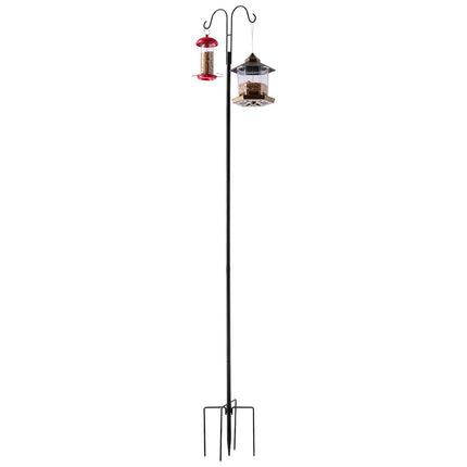 Shepherd Hooks, 8-Pack Double Hook 76-Inch Steel Poles