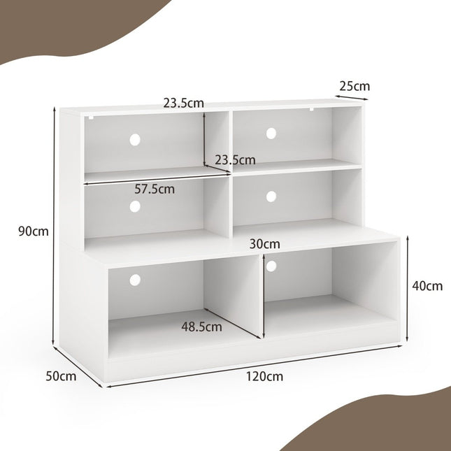 Schoenenkast met 6 compartimenten, 2-in-1 bank en plank