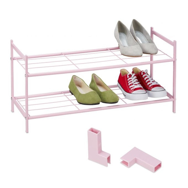 Schoenenplank in roze