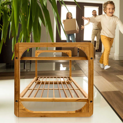 Shoe shelf with 2 shelves