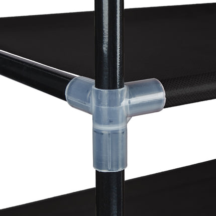 Schoenenrek met stoffen niveaus 1 m
