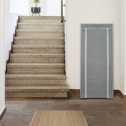 Shoe wardrobe in fabric with 8 compartments