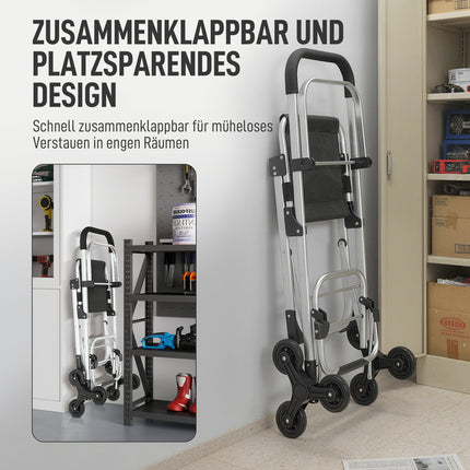 Nákupní taška na kolečkách, 40L, 3 kolečka, hliníkový rám, sedátko