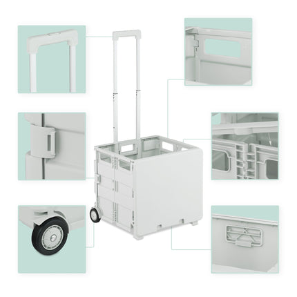 Shopping trolley with cover