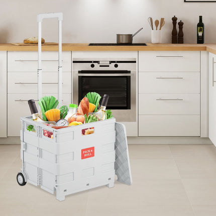 Shopping trolley with cover