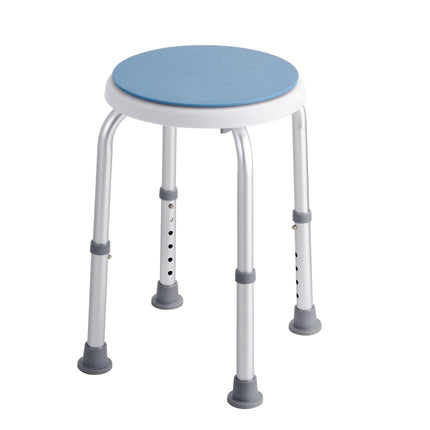 Shower Chair, 360 Swivel, Adjustable Height, 300 lb Capacity