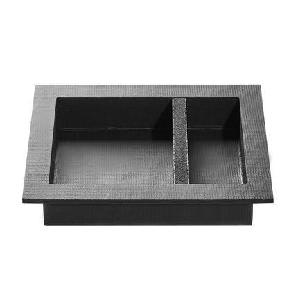 Shower Niche 16x20 In, Recessed, Divider Shelf, Black