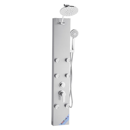 Shower Panel Tower, Rainfall, 49 In, 6 Jets, Handheld