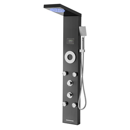 Shower Panel Tower System 53 In, LED, 6-Function