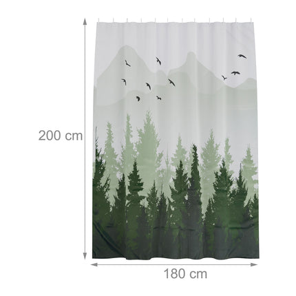 Duschvorhang 180x200 cm mit Motiv