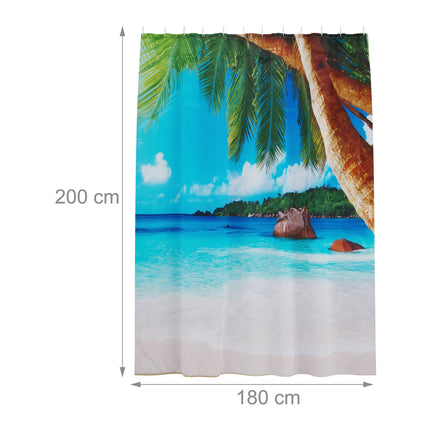 Douchegordijn 180x200 cm met motief