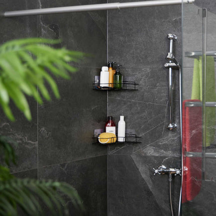 Shower tray without drilling, set of 2