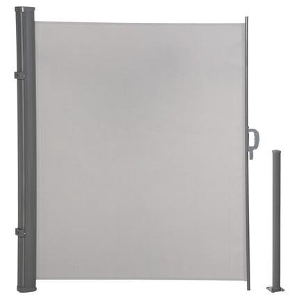 Boční markýza 300x160cm UV50+ ochrana soukromí, šedá