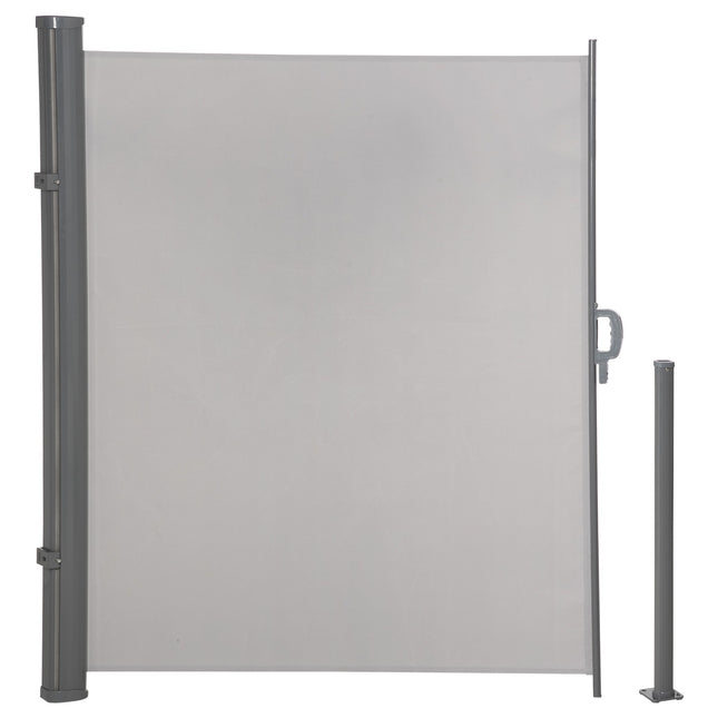 Boční markýza 300x160cm UV50+ ochrana soukromí, šedá