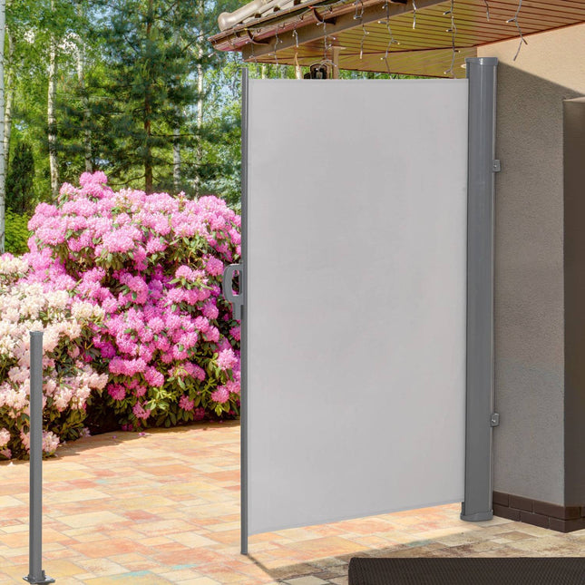 Boční markýza 300x160cm UV50+ ochrana soukromí, šedá
