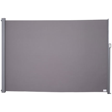 Šedá polyesterová boční markýza, 300x200cm, ochrana soukromí a proti slunci