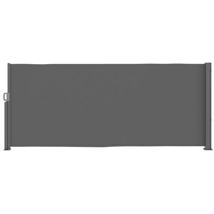 Tmavě šedá výsuvná boční markýza, 300x140cm, zástěna