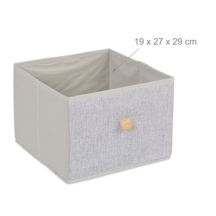 Komoda se 6 zásuvkami – kovový rám, textilní úložné boxy