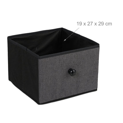 Komoda se 6 zásuvkami – kovový rám, textilní úložné boxy