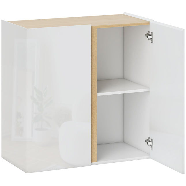 Dressoir met softclose deuren, verstelbare plank, wit
