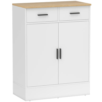 Sideboard with Storage, 2 Drawers, Adjustable Shelf, Wood
