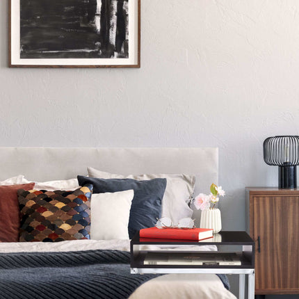 Side table with metal legs