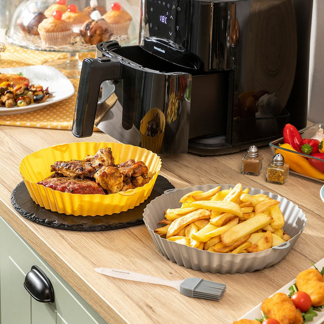 Silikonové košíky s kartáčem do horkovzdušných fritéz Mollicon InnovaGoods 2 ks