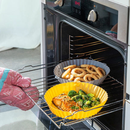 Silikonové košíky s kartáčem do horkovzdušných fritéz Mollicon InnovaGoods 2 ks