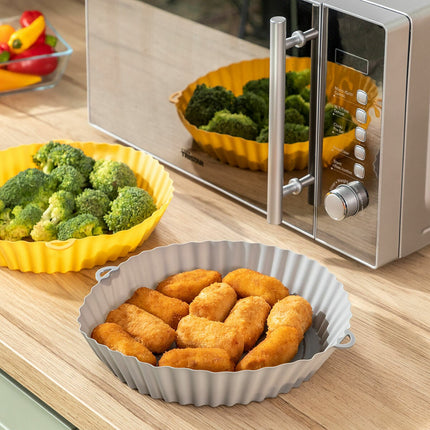 Silikonové košíky s kartáčem do horkovzdušných fritéz Mollicon InnovaGoods 2 ks