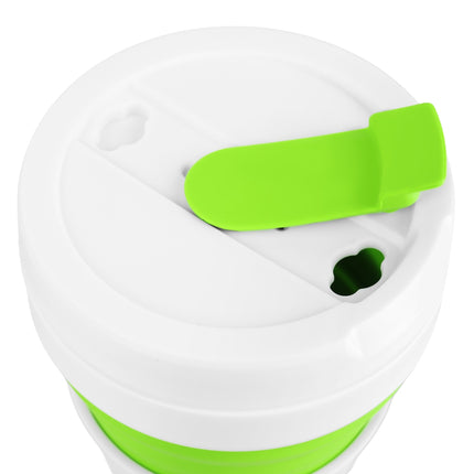 Silikonový skládací kelímek, 600ml, světle zelená