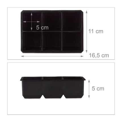 Silikonová forma na led sada 2 ks
