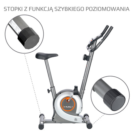 Stříbrný magnetický rotoped – nastavitelný odpor