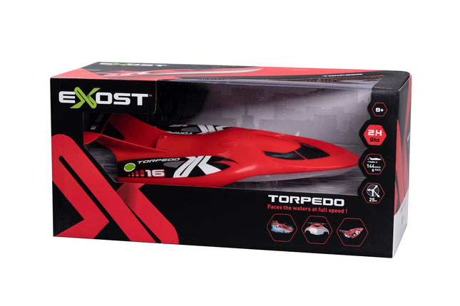 Silverlit Exost RC loď Torpedo, červená, měřítko 1:18