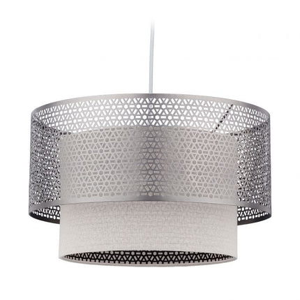 Stříbrná závěsná lampa