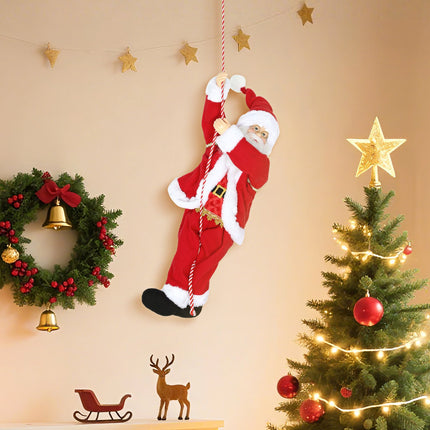 Singing Climbing Santa 60cm with Gift and Sound