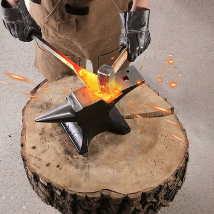Single Horn Anvil, 55 lb, Cast Steel, 50 HRC Hardened Face