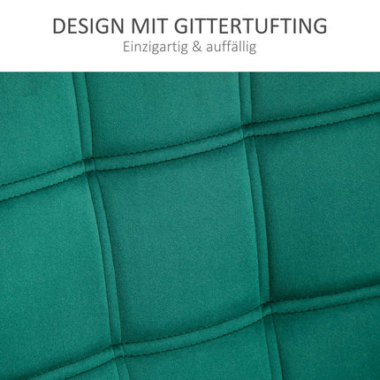 Velvet lounge chair, green, raised legs, 64x62x72.5 cm