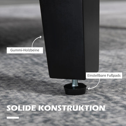 Křeslo krémově bílé ve vzhledu lnu, polstrované, dřevěné nohy