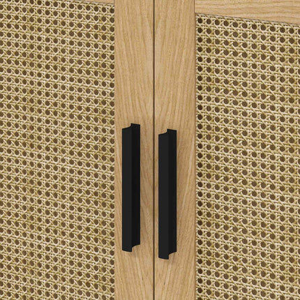 Sink base, Rattan look, Oak, 60x39x60 cm