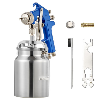 Siphon Feed Spray Gun, 1000ml Cup, 1.8mm Nozzle