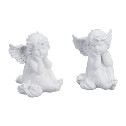 Sitting trench angel set of 2
