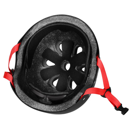 Helma na brusle, nastavitelné kolečko, 11 průduchů, L 58-61 cm, černá
