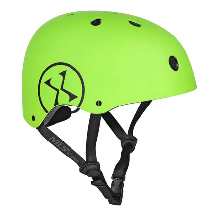 Helma na brusle, nastavitelné kolečko, zelená M 55–58 cm